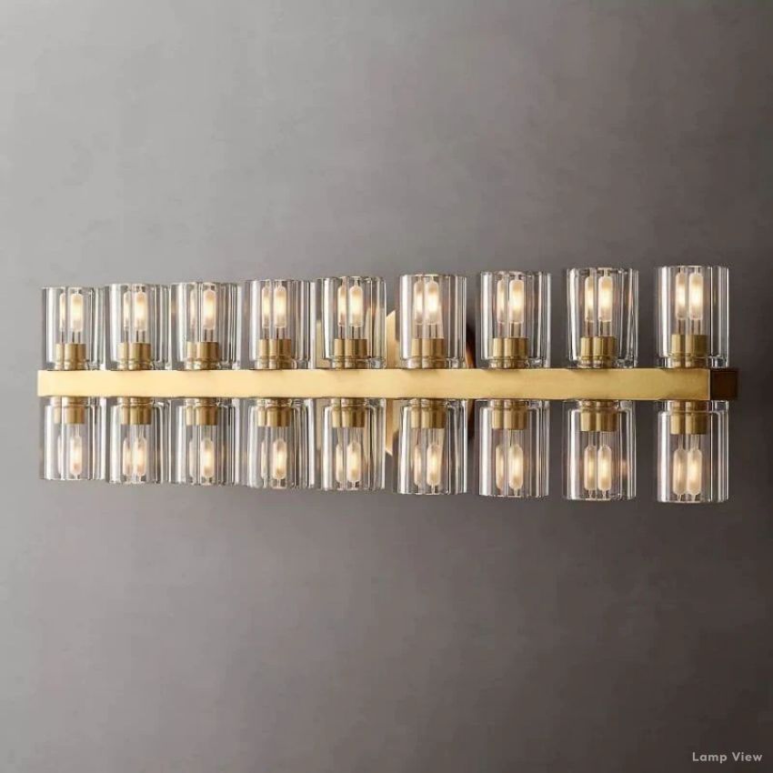 Arcachon Precision Crystal 18-Light Wall Sconce