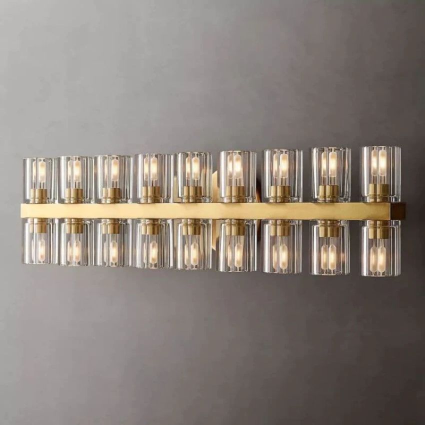 Arcachon Precision Crystal 18-Light Wall Sconce