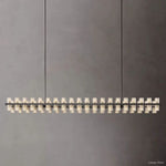 Arcachon Precision Crystal Rectangular Chandelier 72"
