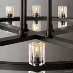 Arcachon Precision Crystal Two-Tier Round Chandelier 60"