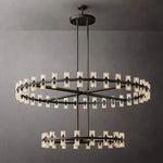 Arcachon Precision Crystal Two-Tier Round Chandelier 60"