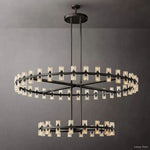 Arcachon Precision Crystal Two-Tier Round Chandelier 60"