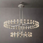 Arcachon Precision Crystal Two-Tier Round Chandelier 60"