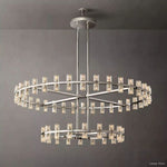 Arcachon Precision Crystal Two-Tier Round Chandelier 60"