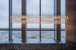 Soltaire Cascading Glass Linear Chandelier