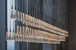 Soltaire Cascading Glass Linear Chandelier