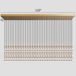 Soltaire Cascading Glass Linear Chandelier