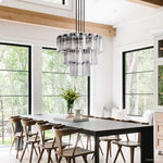 Delsie Fluted Striking Round Chandelier