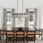 Delsie Fluted Striking Oval Chandelier