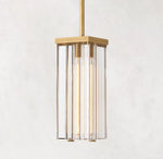 Savile Recessed Crystal Square Pendant Light