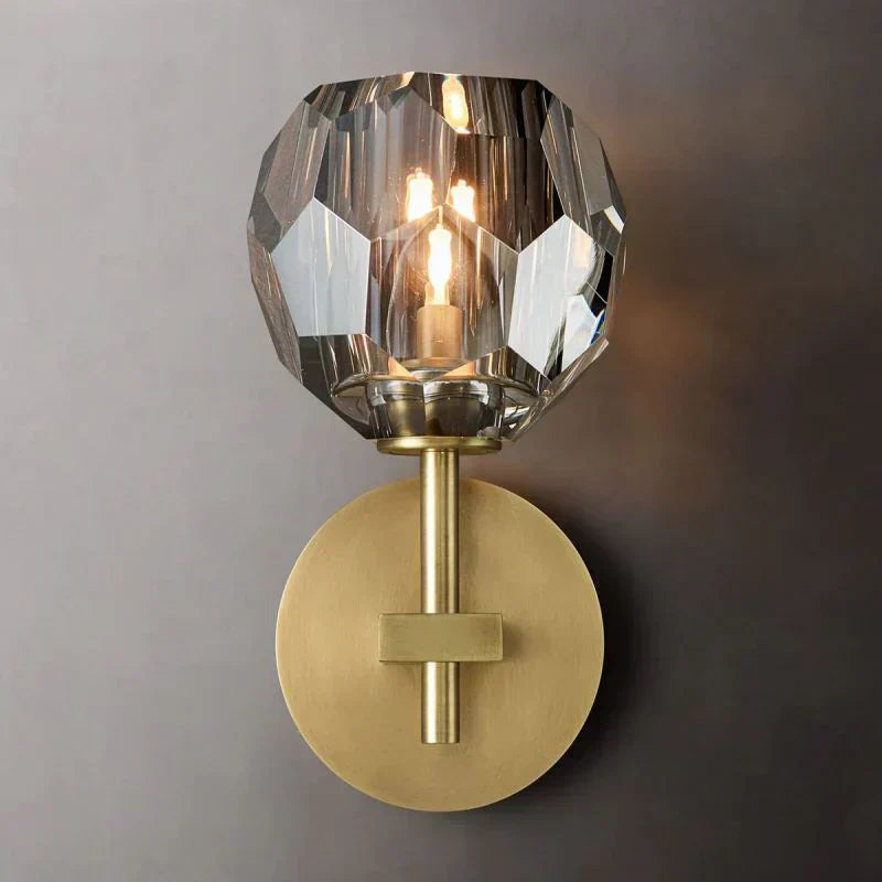 Boule Geometric Cristal Short Wall Sconce