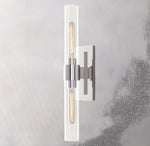 Ravelle Clear Glass Linear Wall Sconce