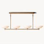 Vernet Geometric Porcelain Linear Chandelier 60"
