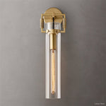 Machinist Glass Cylinder Wall Sconce