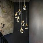 Angle Multi-Lights Round Chandelier