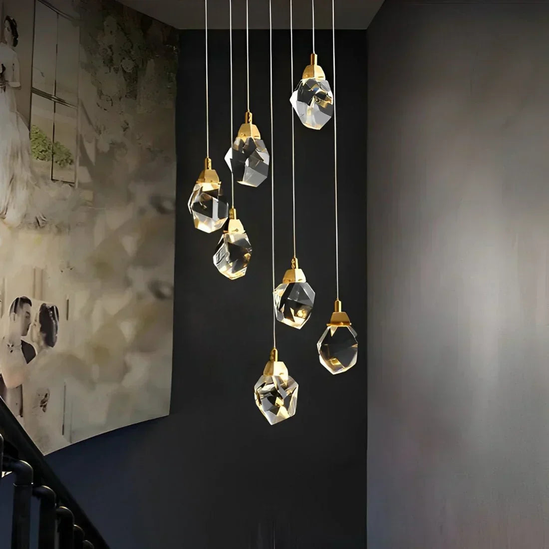 Angle Cluster Chandelier