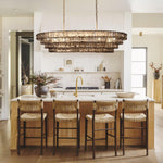 Ghiaccio Oval Chandelier