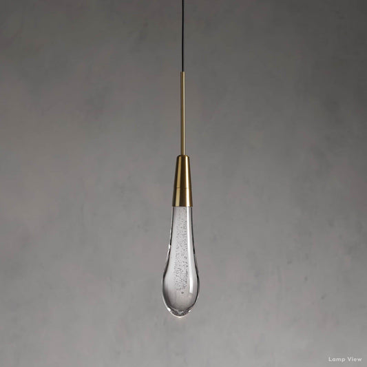 Soltaire Cascading Glass Single Pendant Light