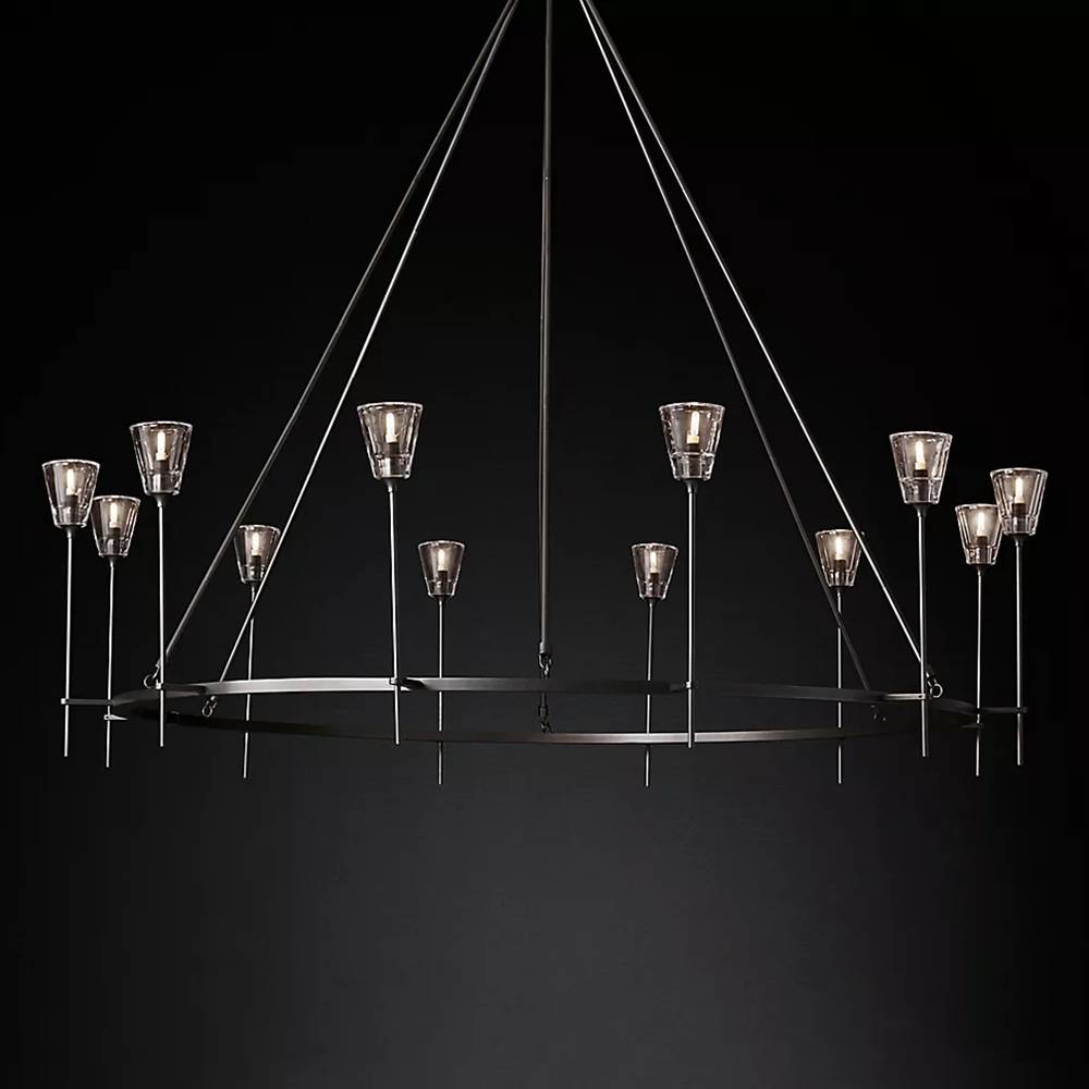 Torche Round Chandelier 70"