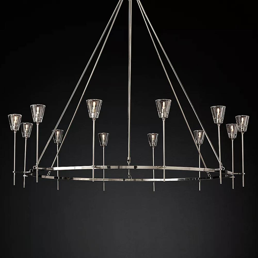 Torche Round Chandelier 70"