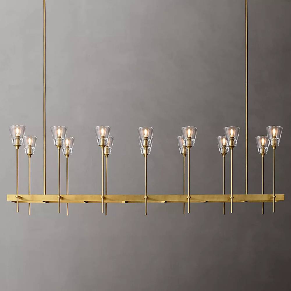 Torche Rectangular Chandelier 67"