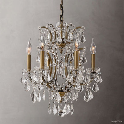 Rococo Garland Crystal Round Chandelier 18"
