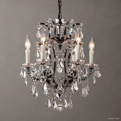 Rococo Garland Crystal Round Chandelier 18"