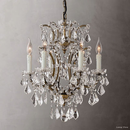 Rococo Garland Crystal Round Chandelier 18"