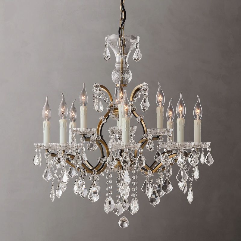 Rococo Round Chandelier 28"