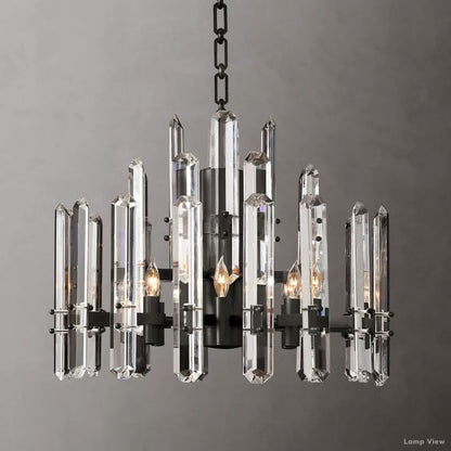 Mirello Pristine Crystal Round Chandelier 24"