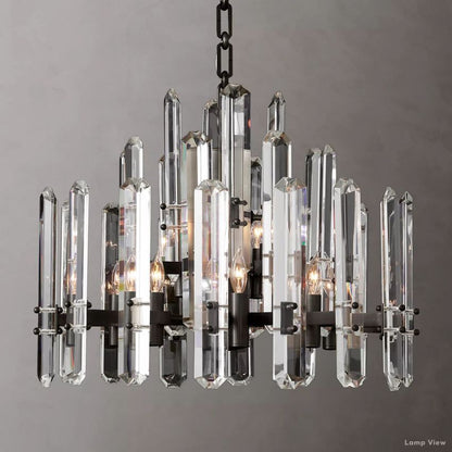 Mirello Pristine Crystal Round Chandelier 24"