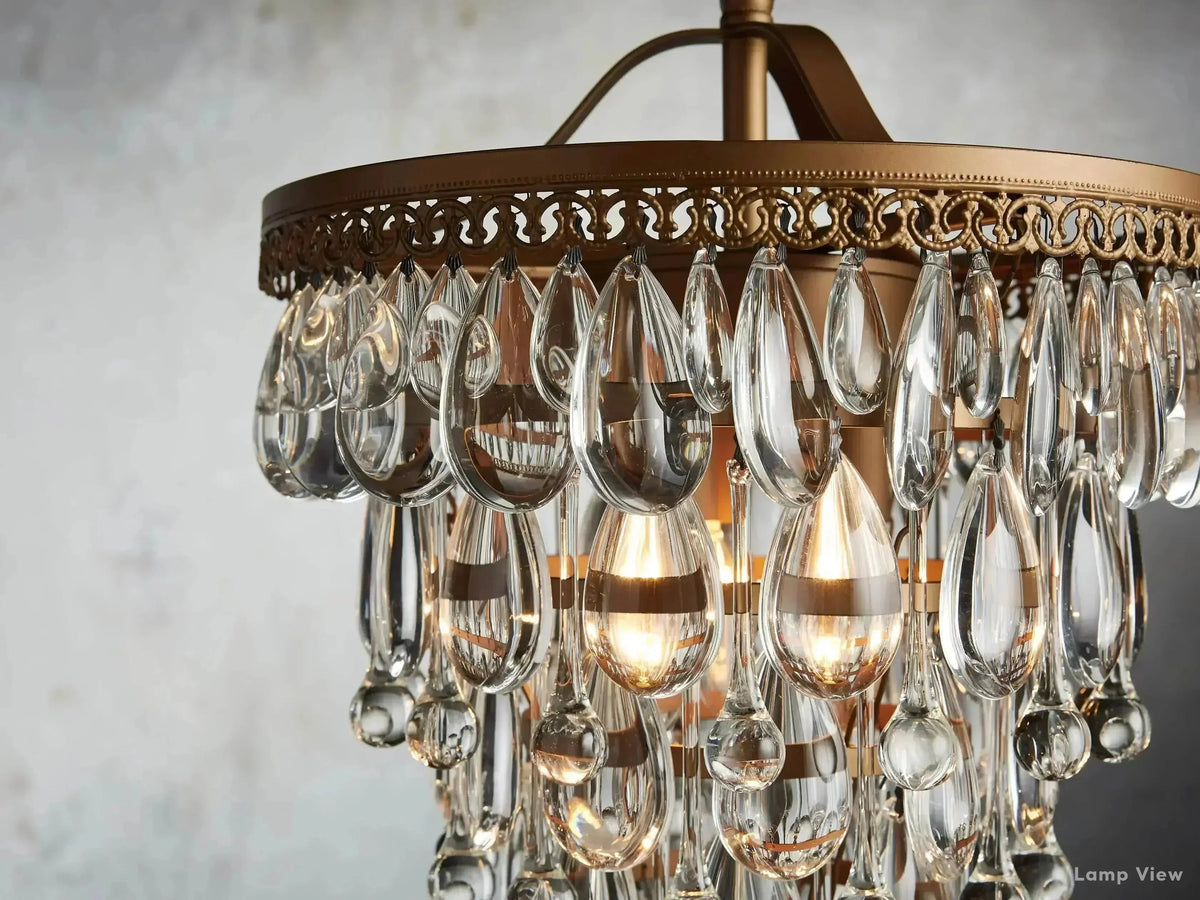Anabella Decorated Crystal Round Chandelier