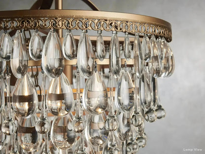 Anabella Decorated Crystal Round Chandelier