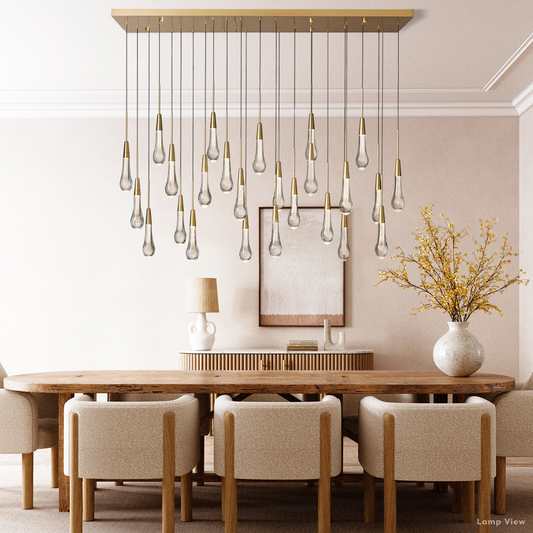 Soltaire Linear Chandelier 37'' 70''W