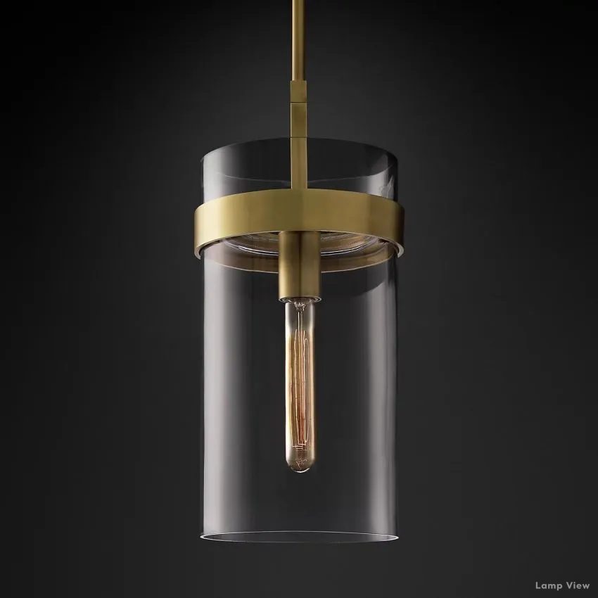 Ravelle Clear Glass Pendant Light