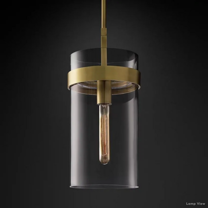 Ravelle Clear Glass Pendant Light