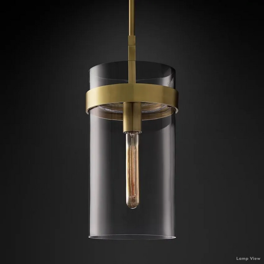 Ravelle Clear Glass Pendant Light