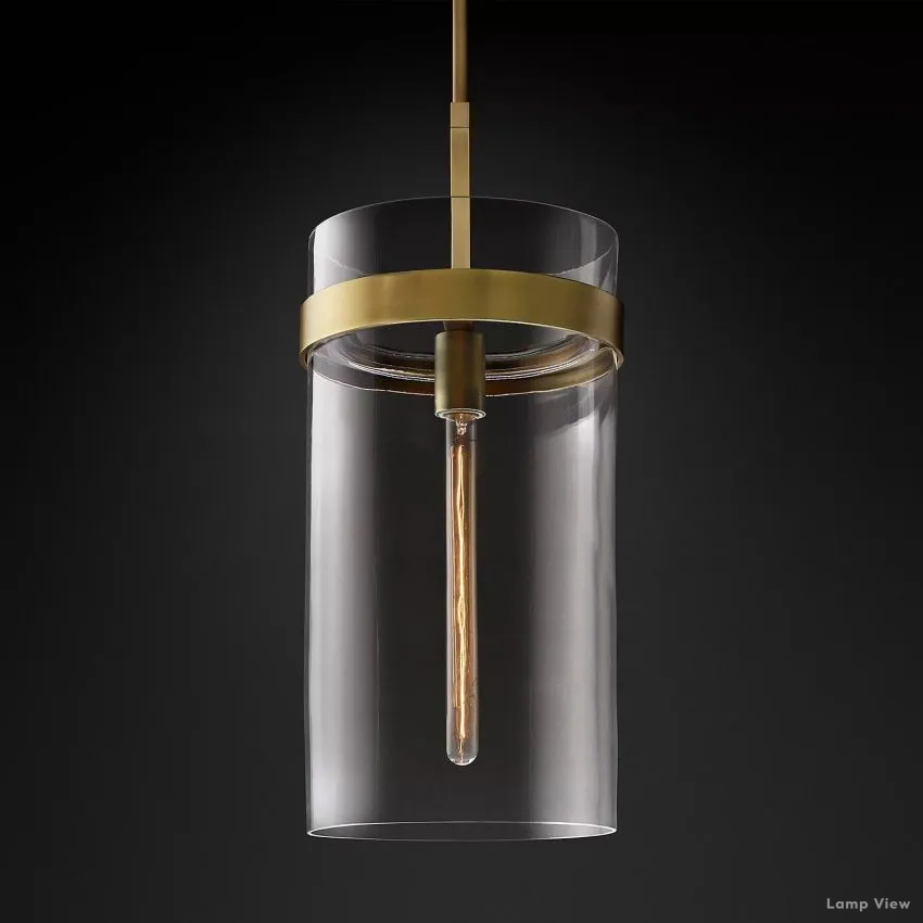Ravelle Clear Glass Pendant Light