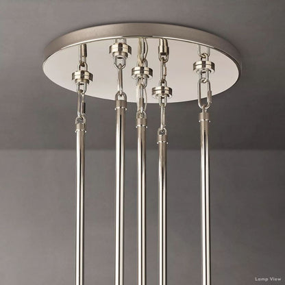 Marignan Chain Crystal Tiered Round Chandelier 48"
