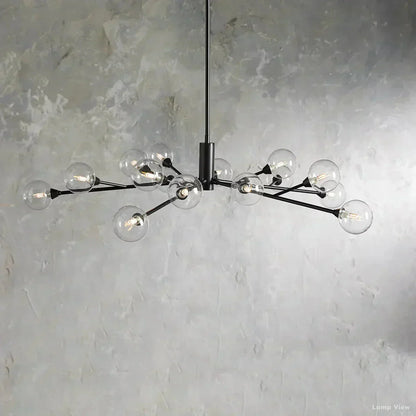 Apollo Spoked Glass Round Chandelier