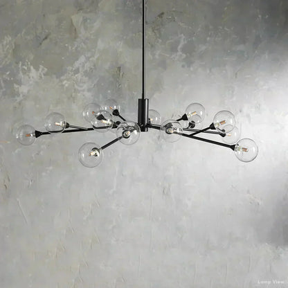 Apollo Spoked Glass Round Chandelier