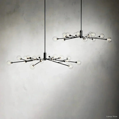 Apollo Spoked Glass Round Chandelier