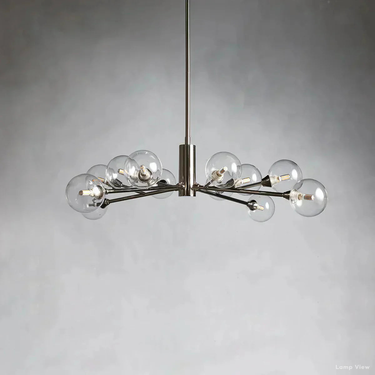 Apollo Spoked Glass Round Chandelier