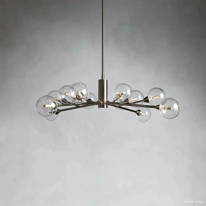 Apollo Spoked Glass Round Chandelier