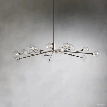 Apollo Spoked Glass Round Chandelier