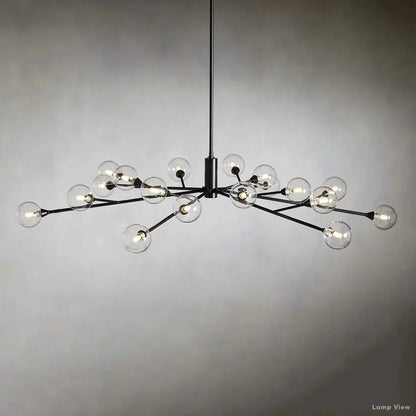 Apollo Spoked Glass Round Chandelier