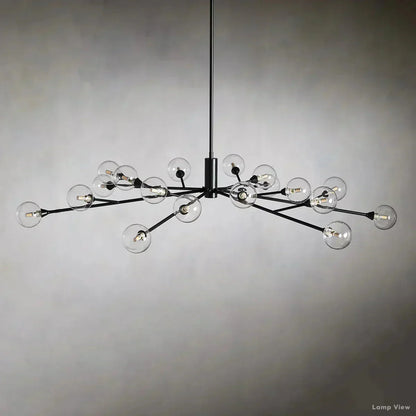 Apollo Spoked Glass Round Chandelier