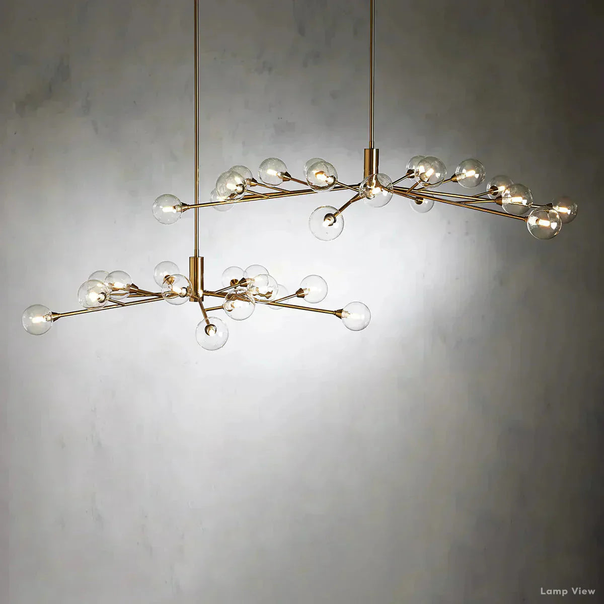 Apollo Spoked Glass Round Chandelier