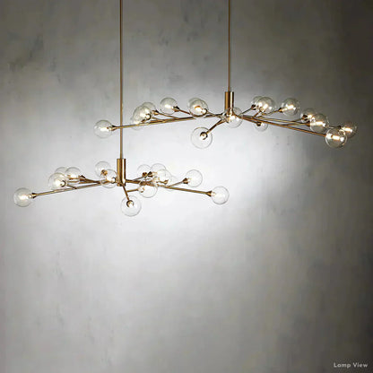 Apollo Spoked Glass Round Chandelier