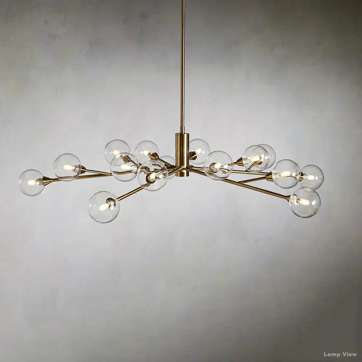Apollo Spoked Glass Round Chandelier